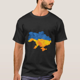 Ukraine Flag Emblem Map Patriot For Men And Women T-Shirt