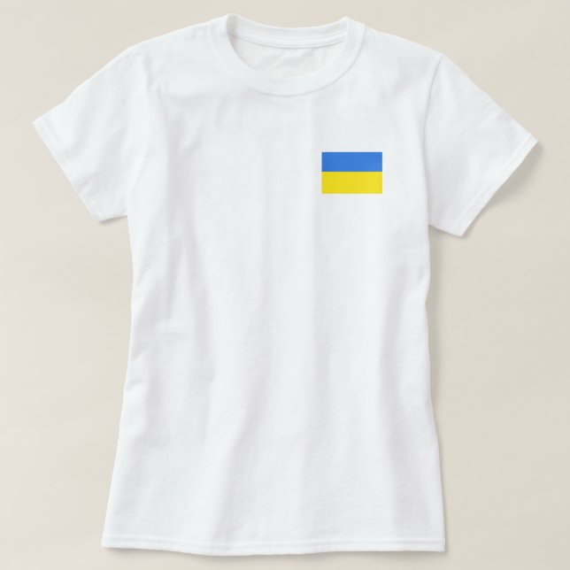 Ukraine Flag Freedom T-Shirt (Design Front)