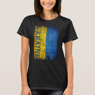 Ukraine Flag Gift Women Men Children Ukraine Retro T-Shirt