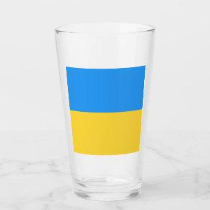Ukraine flag glass