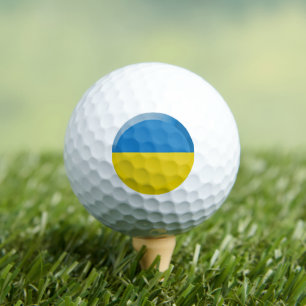 Ukraine flag golf balls
