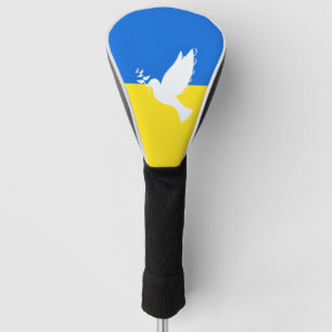 Ukraine Flag Golf Head Cover Peace Dove