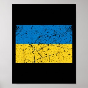 Ukraine Flag Graphic For Men Women Kids 1 Poster