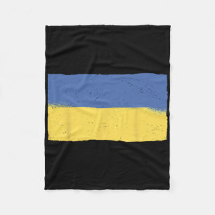 Ukraine Flag Grunge Ukrainian Flag Patriotic Mens Fleece Blanket
