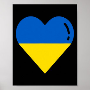 Ukraine Flag Heart Roots Vacation Ukrainian 1 Poster