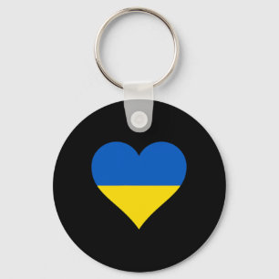 Ukraine Flag Heart Ukraine Gifts Love Ukraine  Key Ring