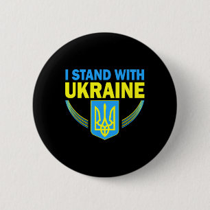 Ukraine Flag I Stand With Ukraine Shirt Support Uk 6 Cm Round Badge