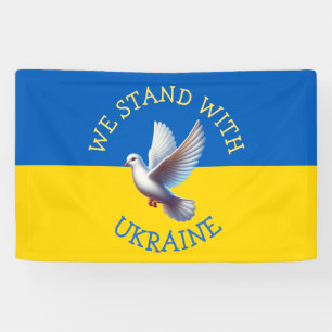 Ukraine Flag   I Stand with Urkaine Banner