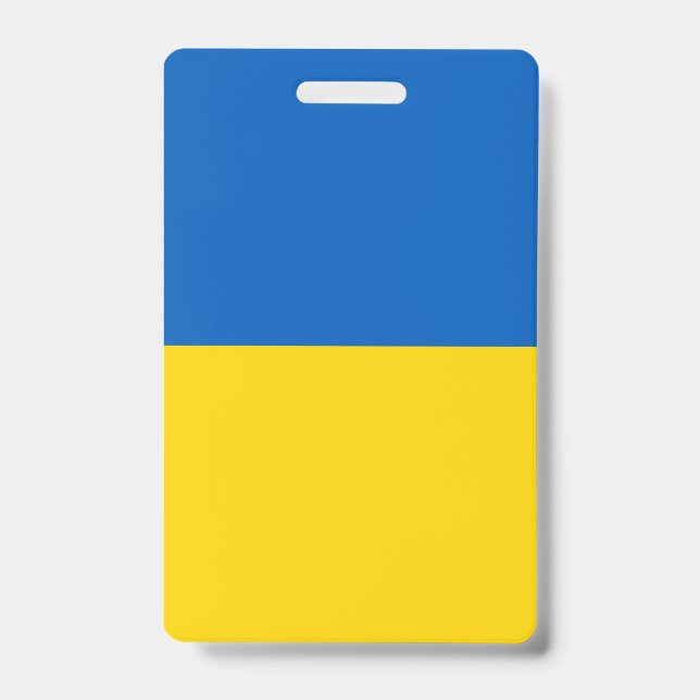 Ukraine Flag ID Badge (Front)