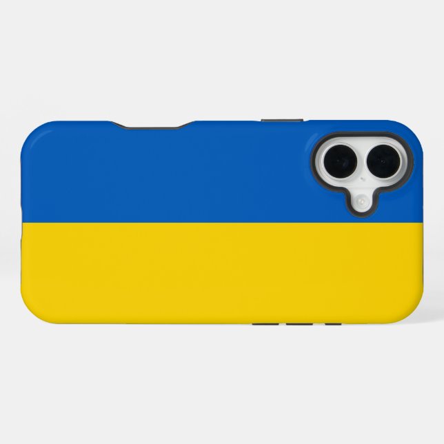 Ukraine Flag iPhone Case (Back Horizontal)