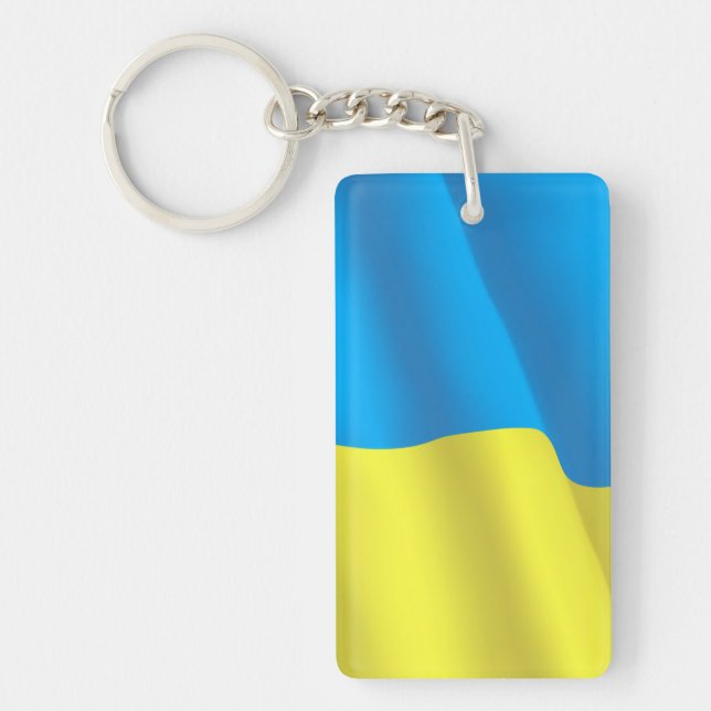 Ukraine Flag Key Ring (Front)