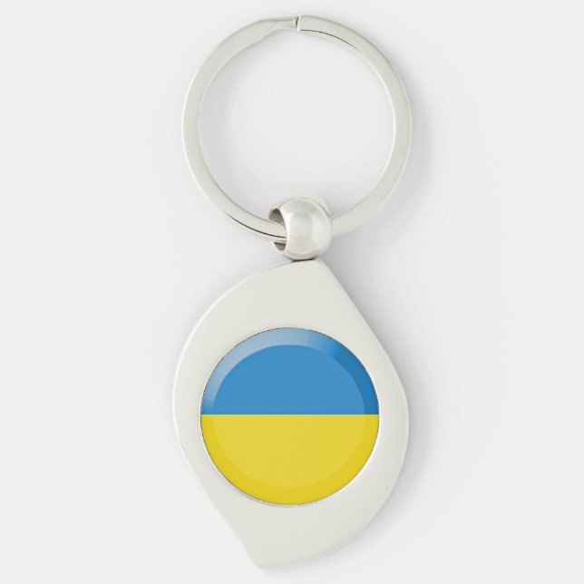 Ukraine flag key ring (Front)