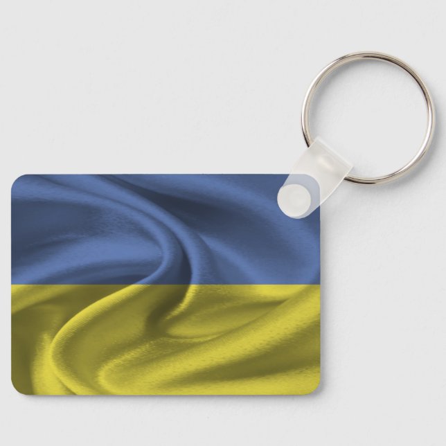 Ukraine Flag Keychain (Front)