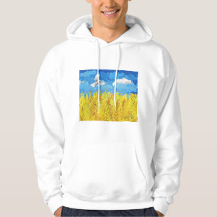 Ukraine Flag Landscape Hoodie