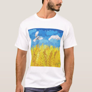 Ukraine Flag Landscape T-Shirt