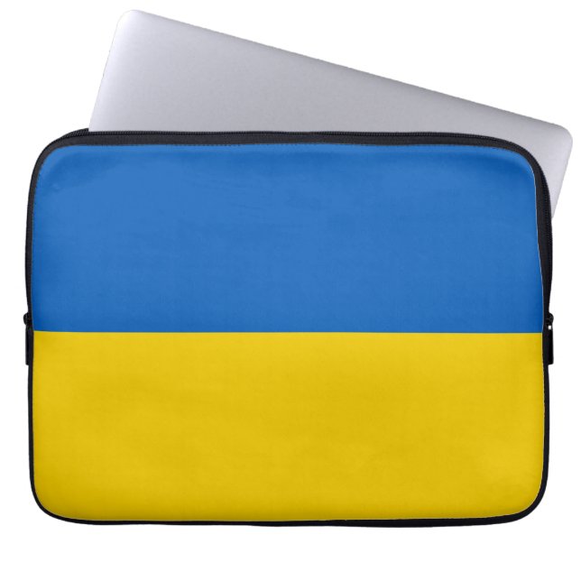 Ukraine flag laptop sleeve (Front)