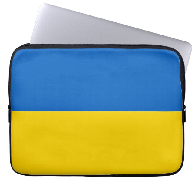 Ukraine flag laptop sleeve (Front)