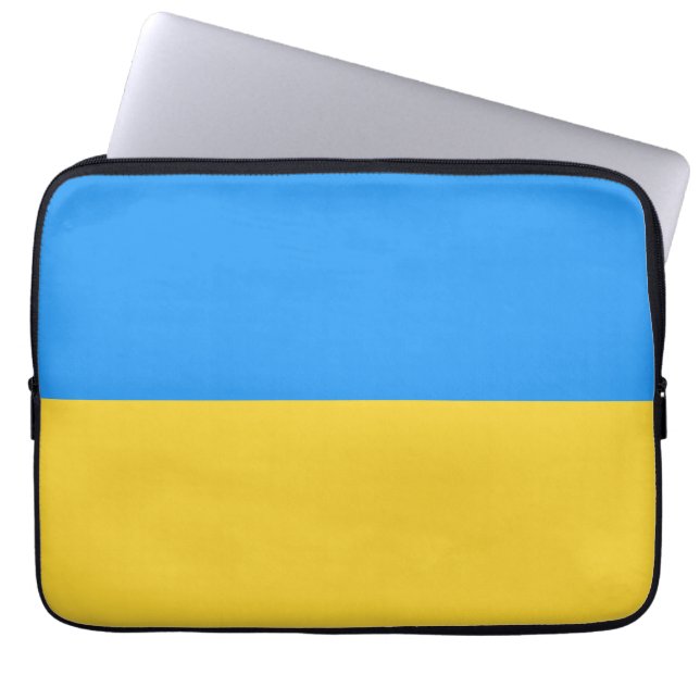 Ukraine flag laptop sleeve (Front)
