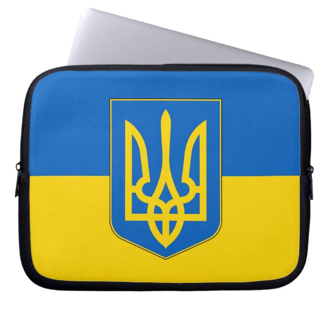 Ukraine Flag Laptop Sleeve (Front)