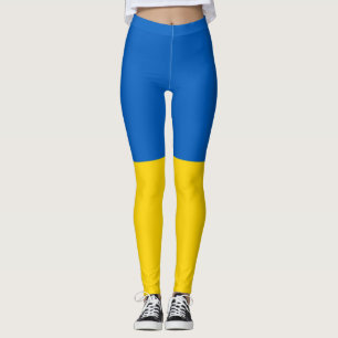 Ukraine flag leggings
