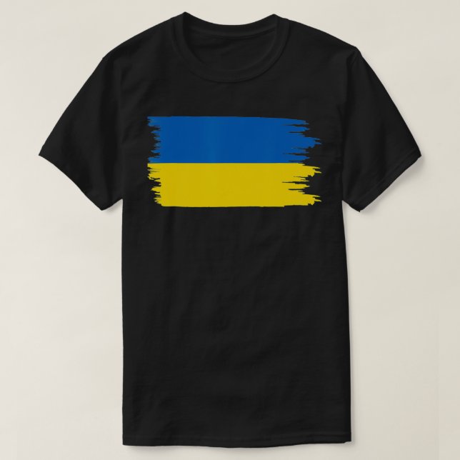 Ukraine Flag Merchandise For Ukrainians, American  T-Shirt (Design Front)
