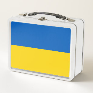 Ukraine flag metal lunch box