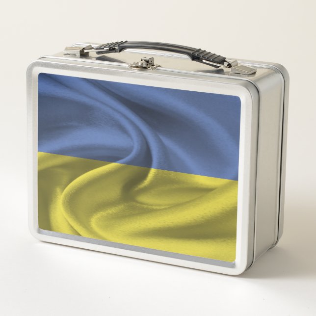 Ukraine Flag Metal Lunch Box (Front)