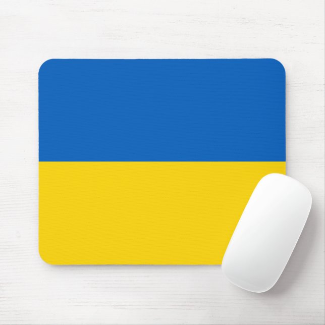 Ukraine flag mouse mat (With Mouse)