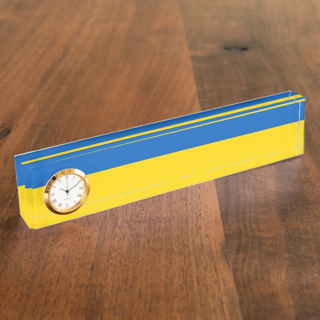Ukraine flag nameplate (Side)