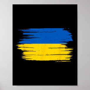 Ukraine Flag National Flag Kiev Ukrainian Kyiv  Poster