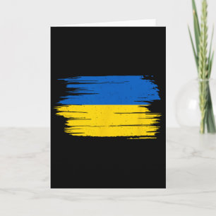 Ukraine Flag National Flag Kiev Ukrainian Kyiv Sun Card