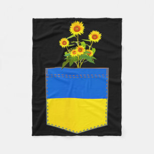 Ukraine Flag National Flag Kiev Ukrainian Kyiv Sun Fleece Blanket
