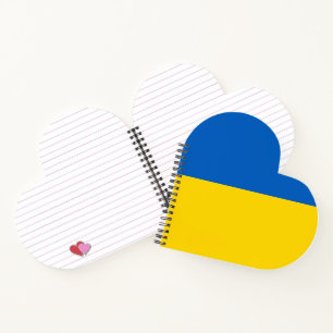 Ukraine flag notebook