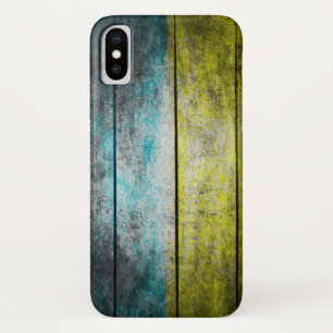 Ukraine flag on wood iPhone x case