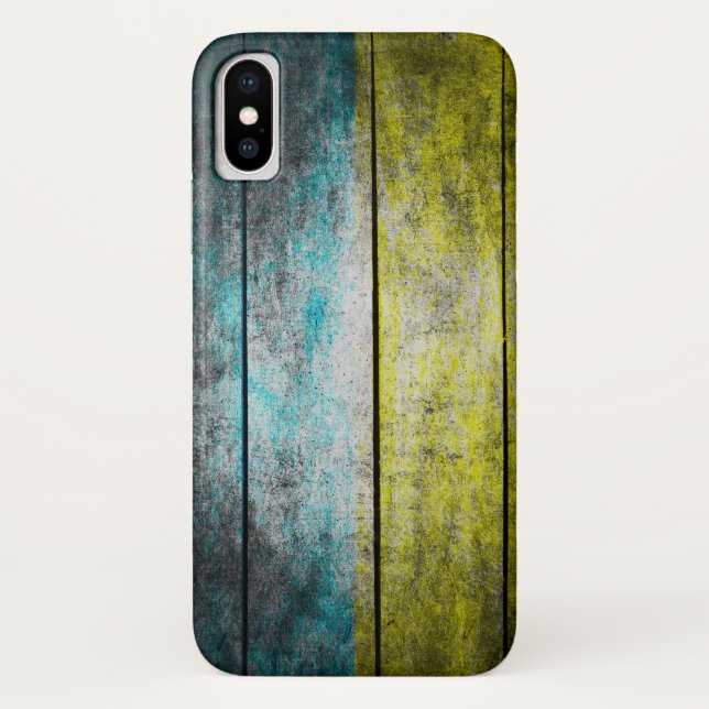 Ukraine flag on wood Case-Mate iPhone case (Back)