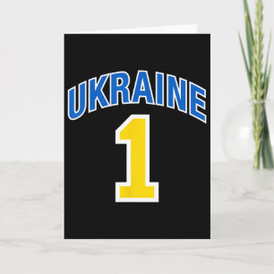 Ukraine Flag One Card