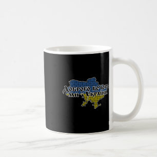 Ukraine Flag Ornament Good Evening We Are From Ukr Coffee Mug