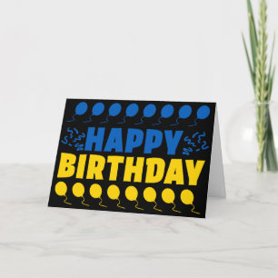 Ukraine Flag Patriotic Birthday Card