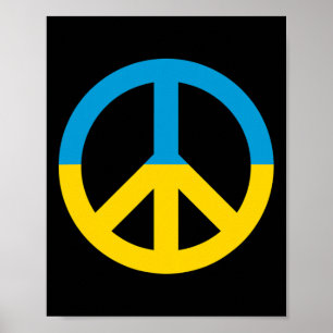 Ukraine Flag Peace Sign