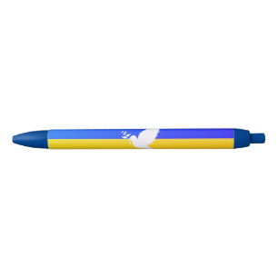 Ukraine Flag Pen Peace Dove - Freedom