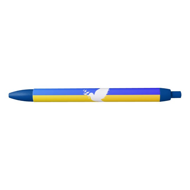 Ukraine Flag Pen Peace Dove - Freedom (Front)