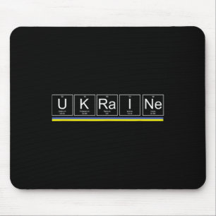Ukraine Flag Periodic Table Elements Ukrainian Sup Mouse Mat