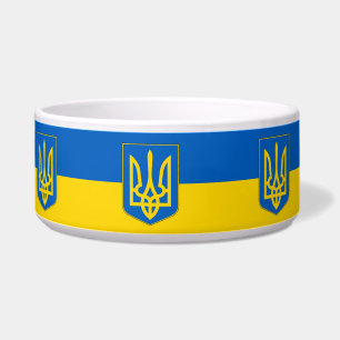 Ukraine Flag Pet Bowl