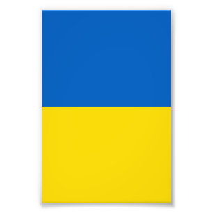 Ukraine flag photo print