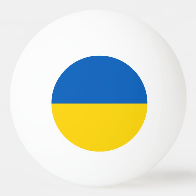 Ukraine flag ping pong ball (Front)