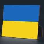 Ukraine Flag Plaque<br><div class="desc">Awesome Plaque with Flag of Ukraine. This product its customizable.</div>