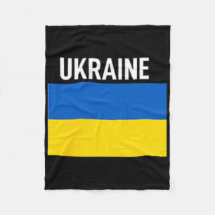 Ukraine Flag Pocket Ukrainian Family Roots Men Wom Fleece Blanket