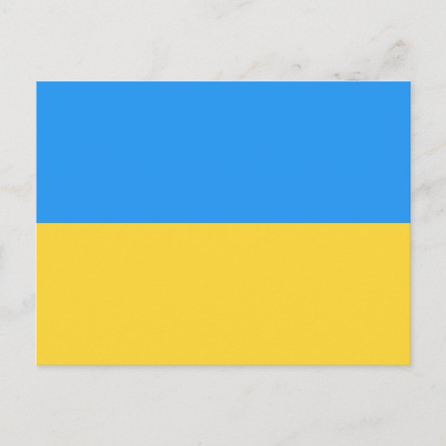 Ukraine flag postcard (Front)