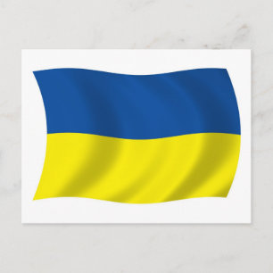Ukraine Flag Postcard
