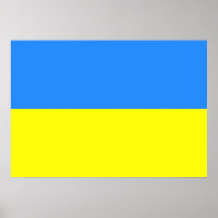 Ukraine Flag Poster